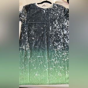 Zara sequins T-shirt dress.